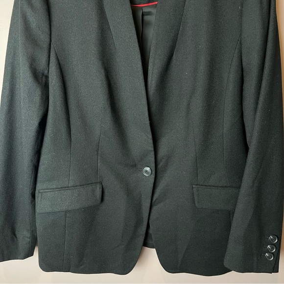 Talbots Black Italy Virgin Wool Blazer Jacket 14 - Picture 4 of 10